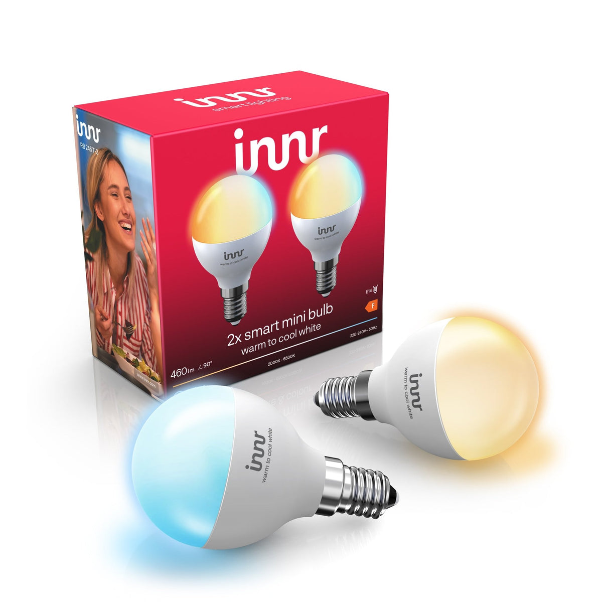 Innr Smart Mini Globe Lampe Warmweiß Bis Kaltweiß E14